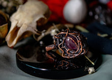 Load image into Gallery viewer, Ruby Wire Wrapped Pendant