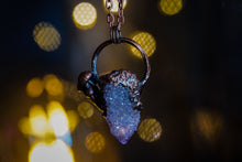 Load image into Gallery viewer, Spirit Quartz Point w/ Mushrooms Copper Electroformed Pendant