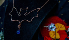 Load image into Gallery viewer, Wire Bat Frame Pendant
