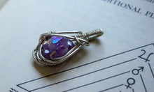 Load image into Gallery viewer, Amethyst Aura Cluster Silver Wire Wrap
