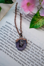 Load image into Gallery viewer, Amethyst Slice Pendant 2
