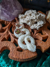 Load image into Gallery viewer, Snake w/ Peridot Copper Wire Wrap
