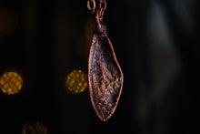 Load image into Gallery viewer, Real Cicada Wing Copper Electrforomed Pendant
