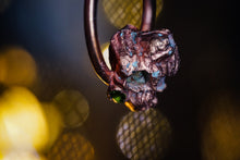 Load image into Gallery viewer, Copper Electroformed Real Barnacle w/ Peridot Pendant
