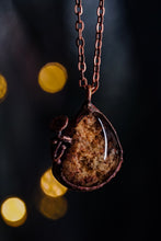 Load image into Gallery viewer, Lodolite Mushrooms Copper Electrforomed Pendant
