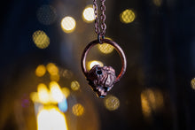 Load image into Gallery viewer, Copper Electroformed Real Barnacle w/ Peridot Pendant
