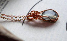 Load image into Gallery viewer, Pyrite and Quartz Copper Wire wrap
