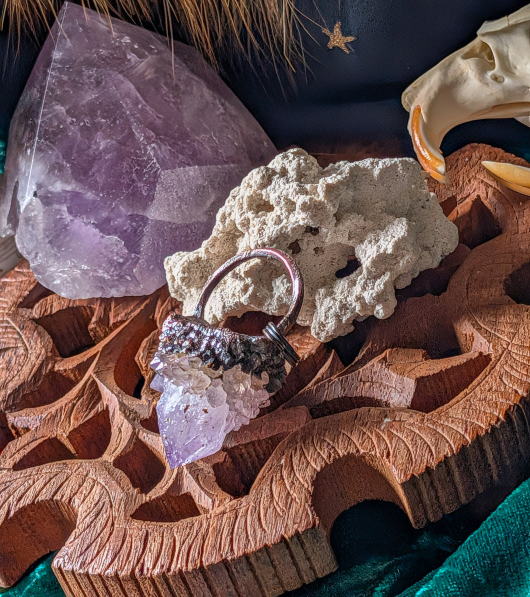 Spirit Quartz Electroformed Pendant