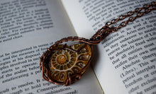 Load image into Gallery viewer, Ammonite Copper Wire Wrap
