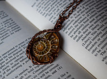 Load image into Gallery viewer, Ammonite Copper Wire Wrap
