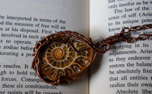 Load image into Gallery viewer, Ammonite Copper Wire Wrap
